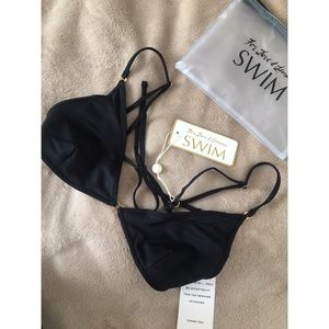 Heart strings triangle top